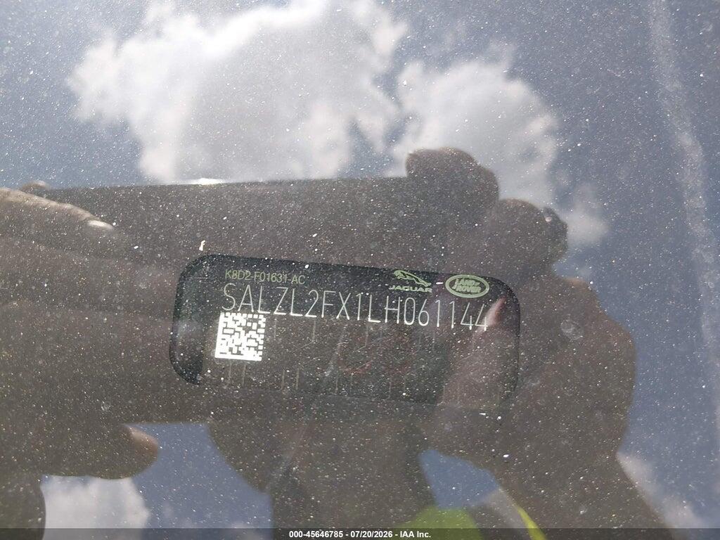 SALZL2FX1LH061144 2020 LAND ROVER RANGE ROVER EVOQUE photo no. 9