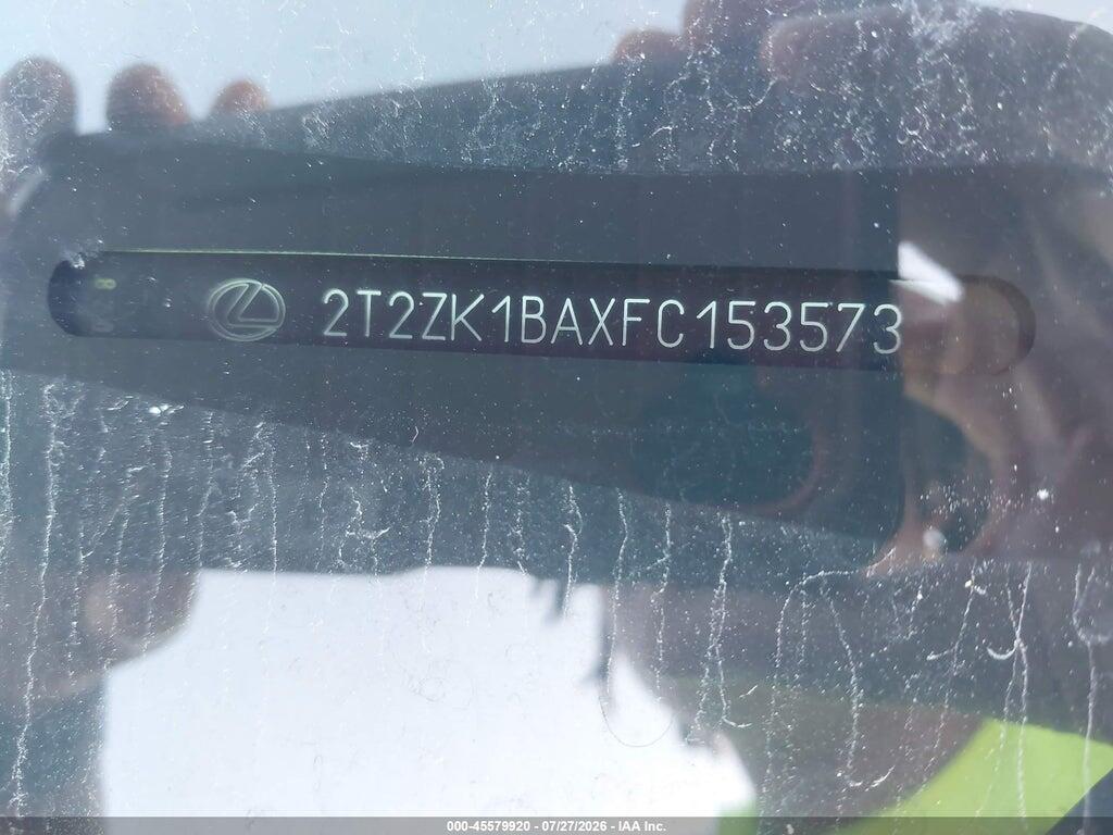 2T2ZK1BAXFC153573 2015 LEXUS RX 350 photo no. 9