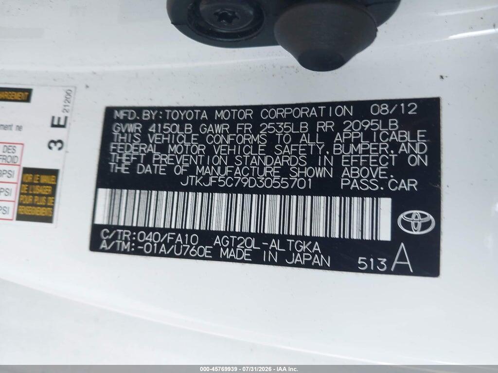 JTKJF5C79D3055701 2013 SCION TC photo no. 9