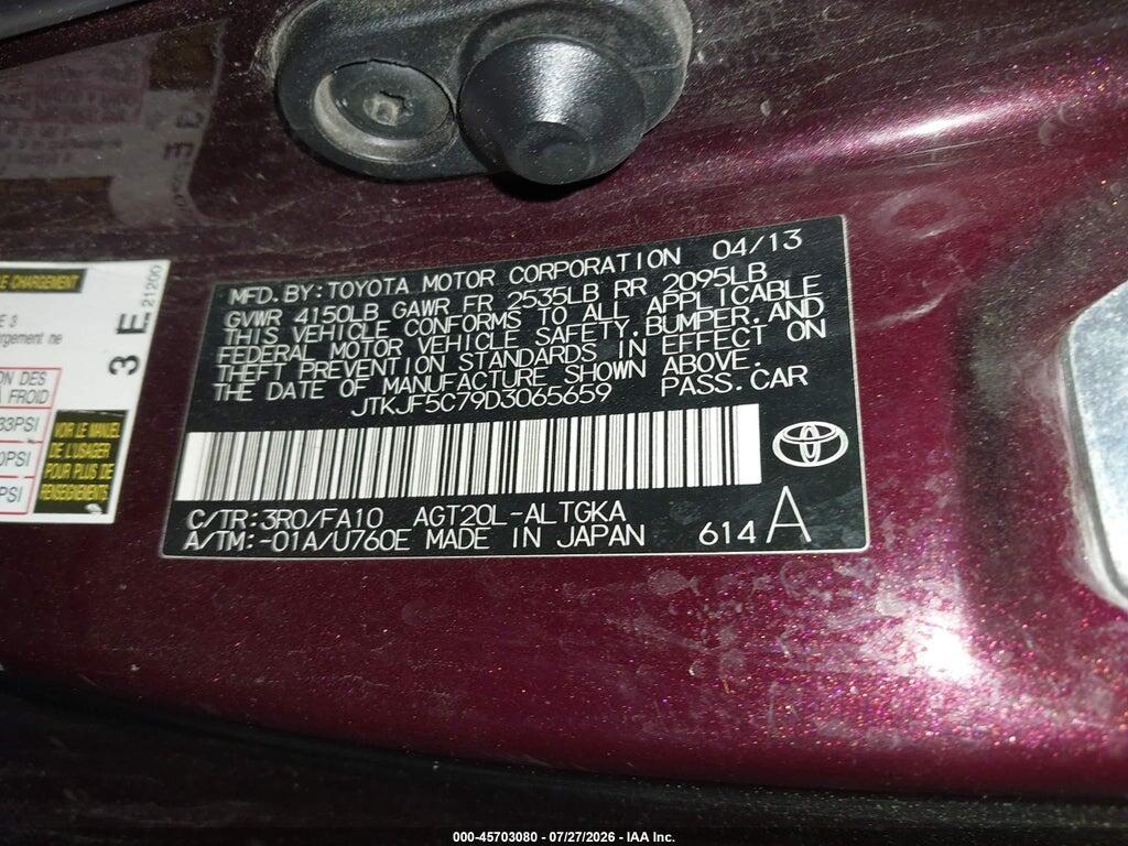 JTKJF5C79D3065659 2013 SCION TC photo no. 9