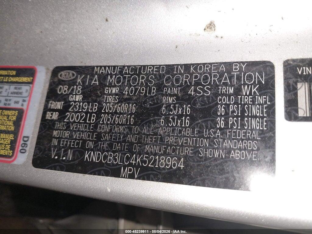 KNDCB3LC4K5218964 2019 KIA NIRO photo no. 9