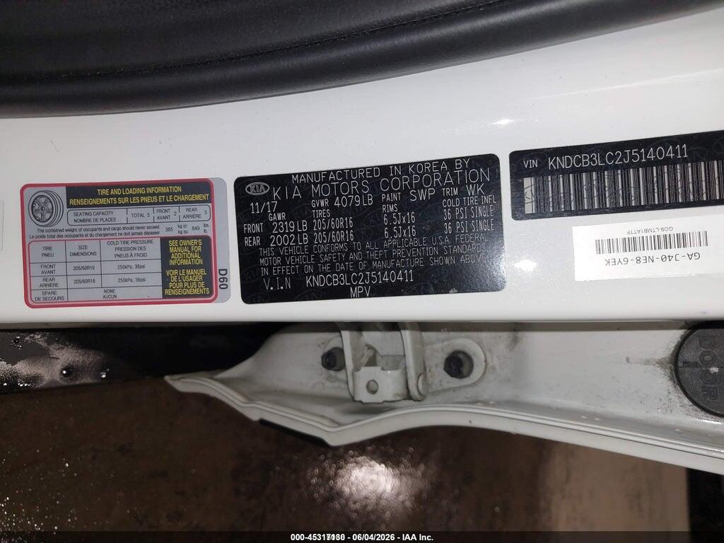 KNDCB3LC2J5140411 2018 KIA NIRO photo no. 9
