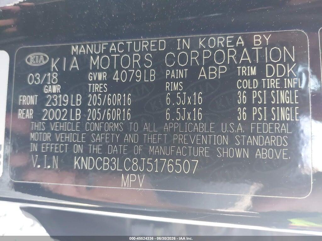 KNDCB3LC8J5176507 2018 KIA NIRO photo no. 9