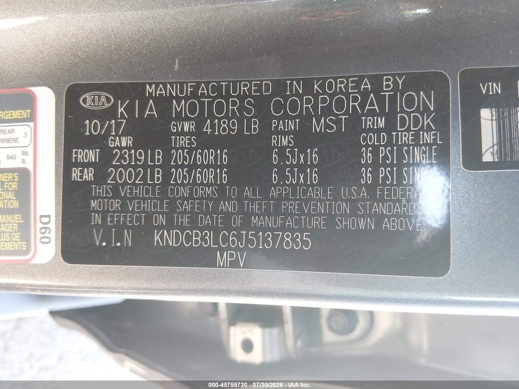 KNDCB3LC6J5137835 2018 KIA NIRO photo no. 9