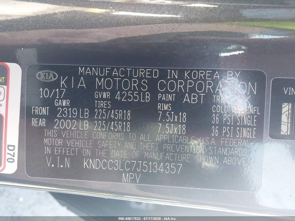 KNDCC3LC7J5134357 2018 KIA NIRO photo no. 9