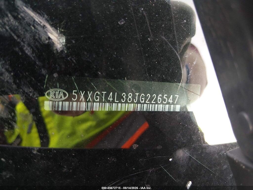 5XXGT4L38JG226547 2018 KIA OPTIMA photo no. 9