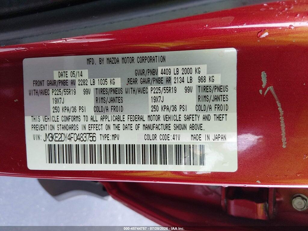 JM3KE2DY4F0483756 2015 MAZDA CX-5 photo no. 9