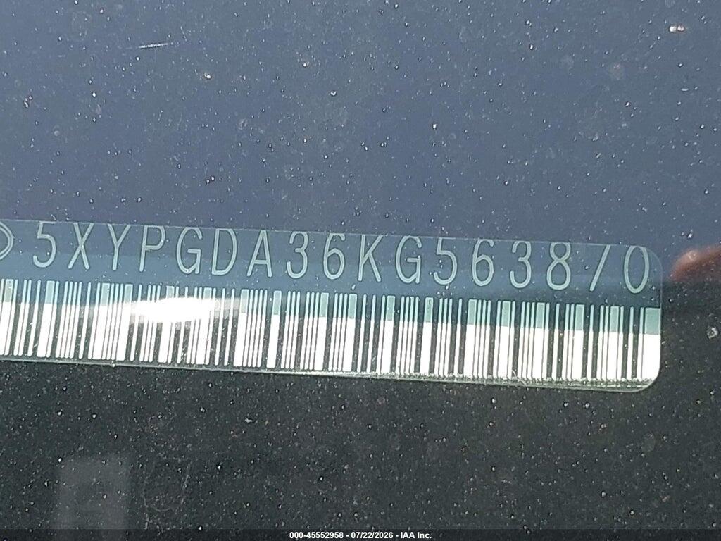 5XYPGDA36KG563870 2019 KIA SORENTO photo no. 9