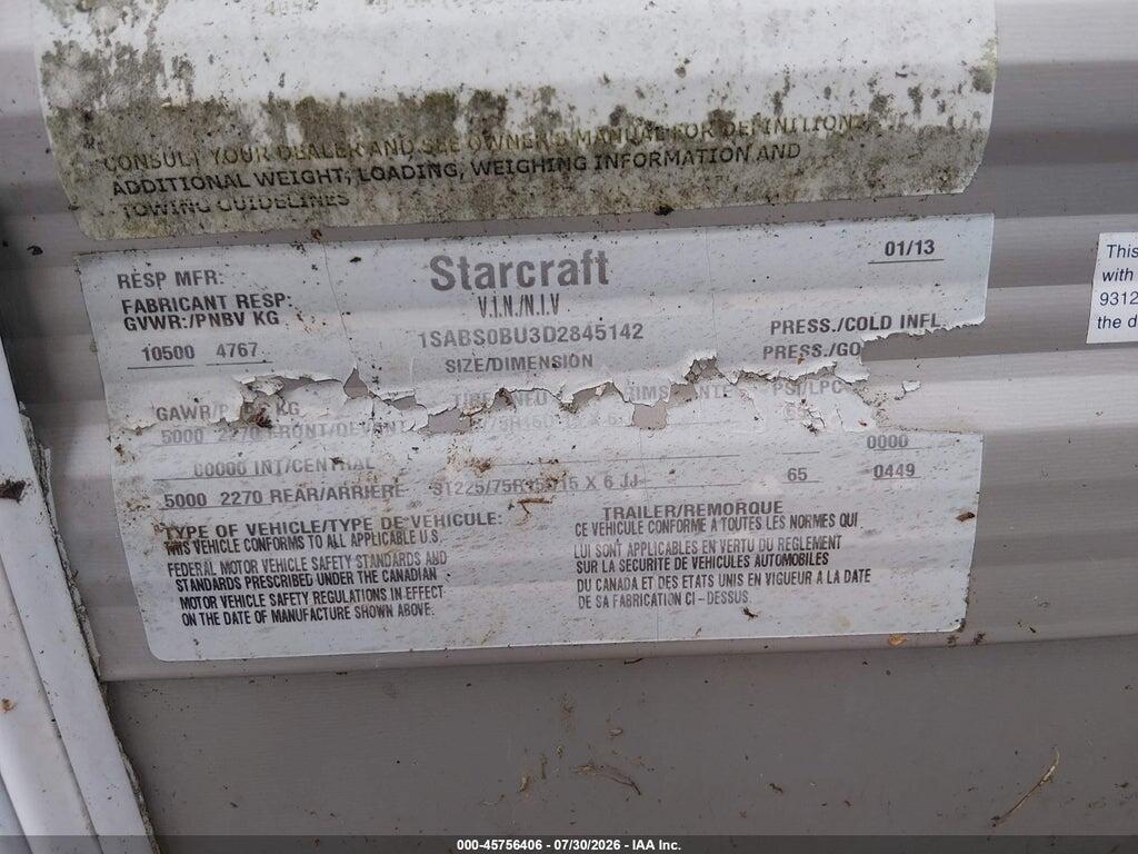 1SABS0BU3D2845142 2013 STARCRAFT OTHER photo no. 9