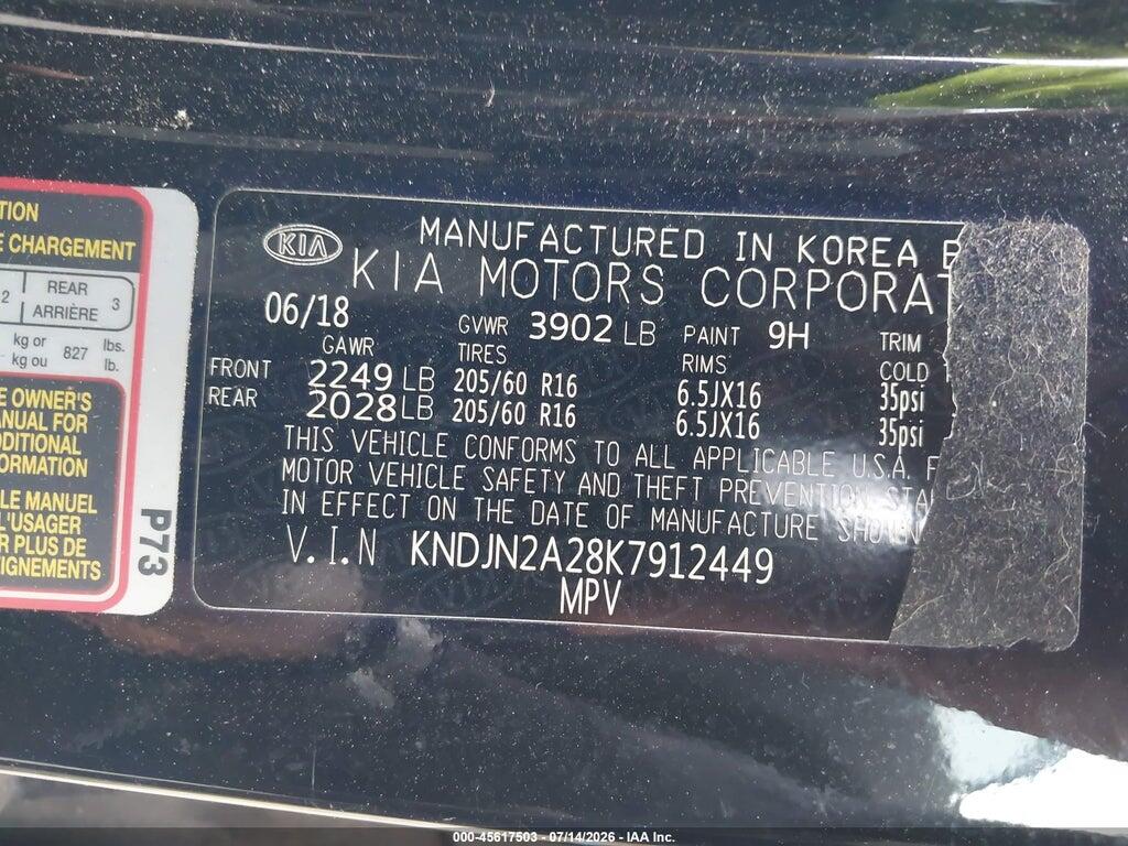 KNDJN2A28K7912449 2019 KIA SOUL photo no. 9