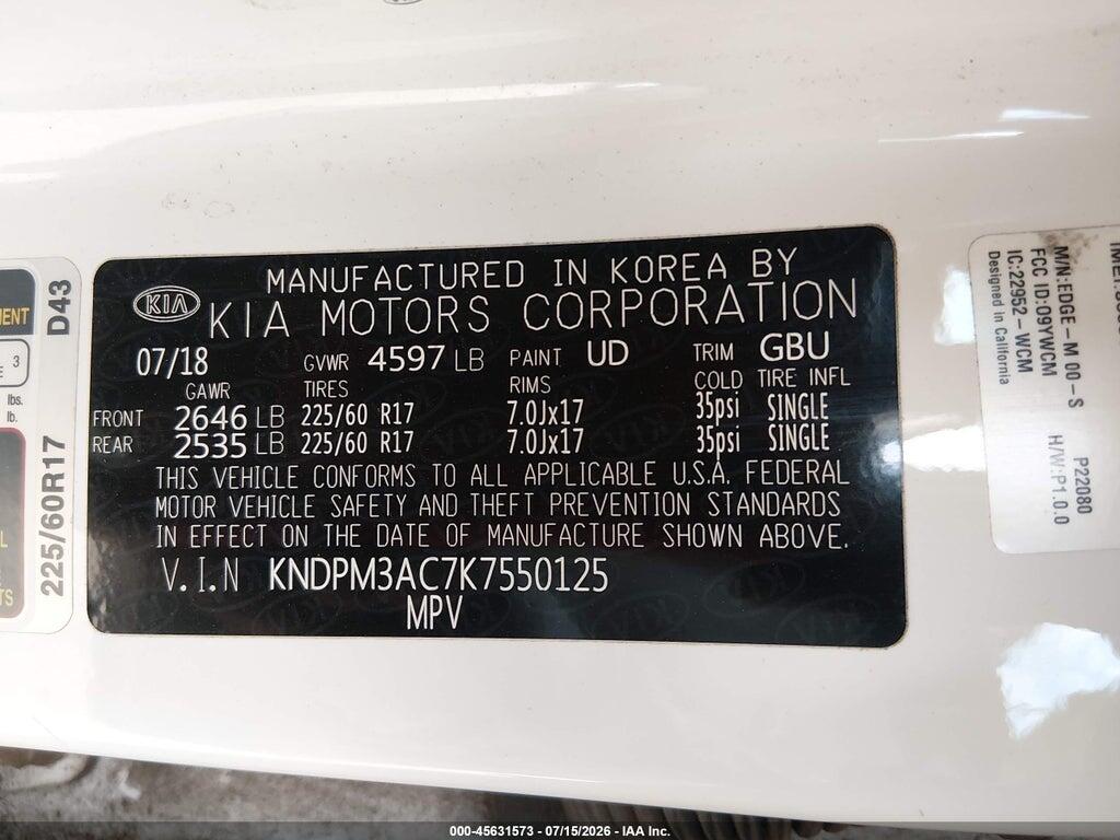 KNDPM3AC7K7550125 2019 KIA SPORTAGE photo no. 9