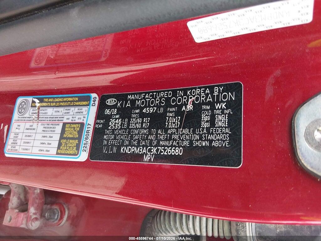 KNDPM3AC3K7526680 2019 KIA SPORTAGE photo no. 9