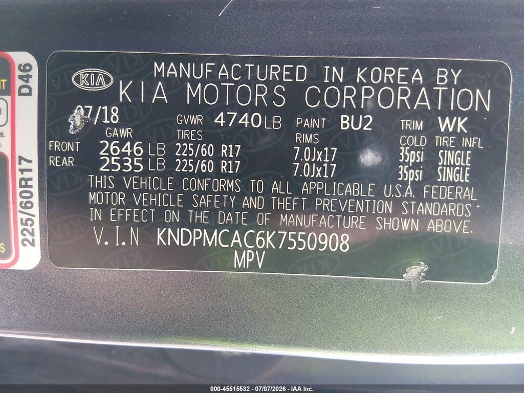 KNDPMCAC6K7550908 2019 KIA SPORTAGE photo no. 9