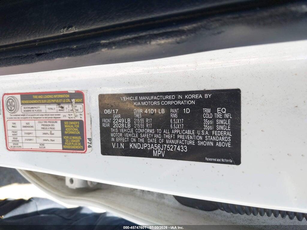 KNDJP3A56J7527433 2018 KIA SOUL photo no. 9
