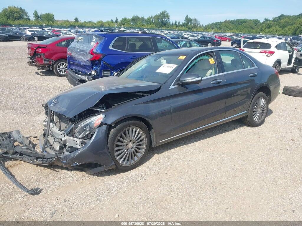 55SWF4KB3FU019357 2015 MERCEDES-BENZ C 300 photo no. 2