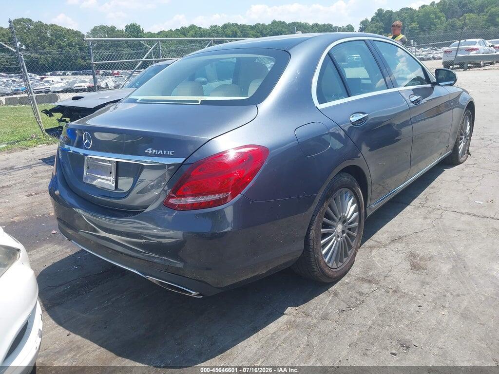 55SWF4KB1FU038358 2015 MERCEDES-BENZ C 300 photo no. 4