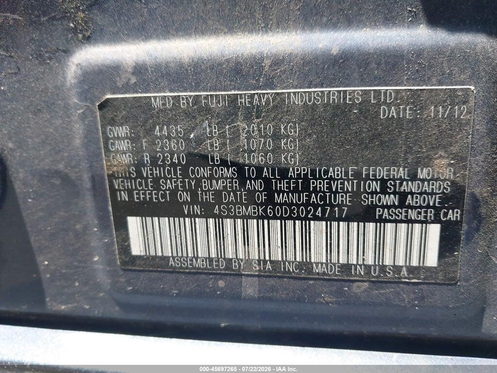 4S3BMBK60D3024717 2013 SUBARU LEGACY photo no. 9