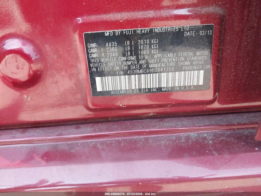 4S3BMBC69D3041255 2013 SUBARU LEGACY photo no. 9