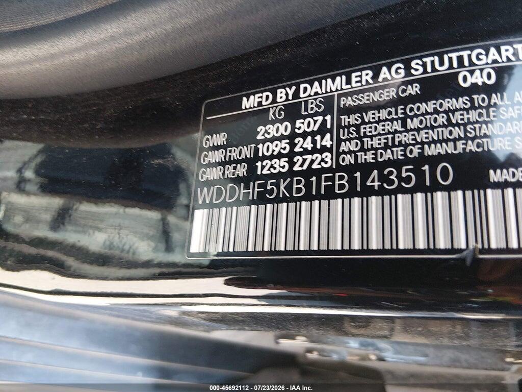 WDDHF5KB1FB143510 2015 MERCEDES-BENZ E 350 photo no. 9