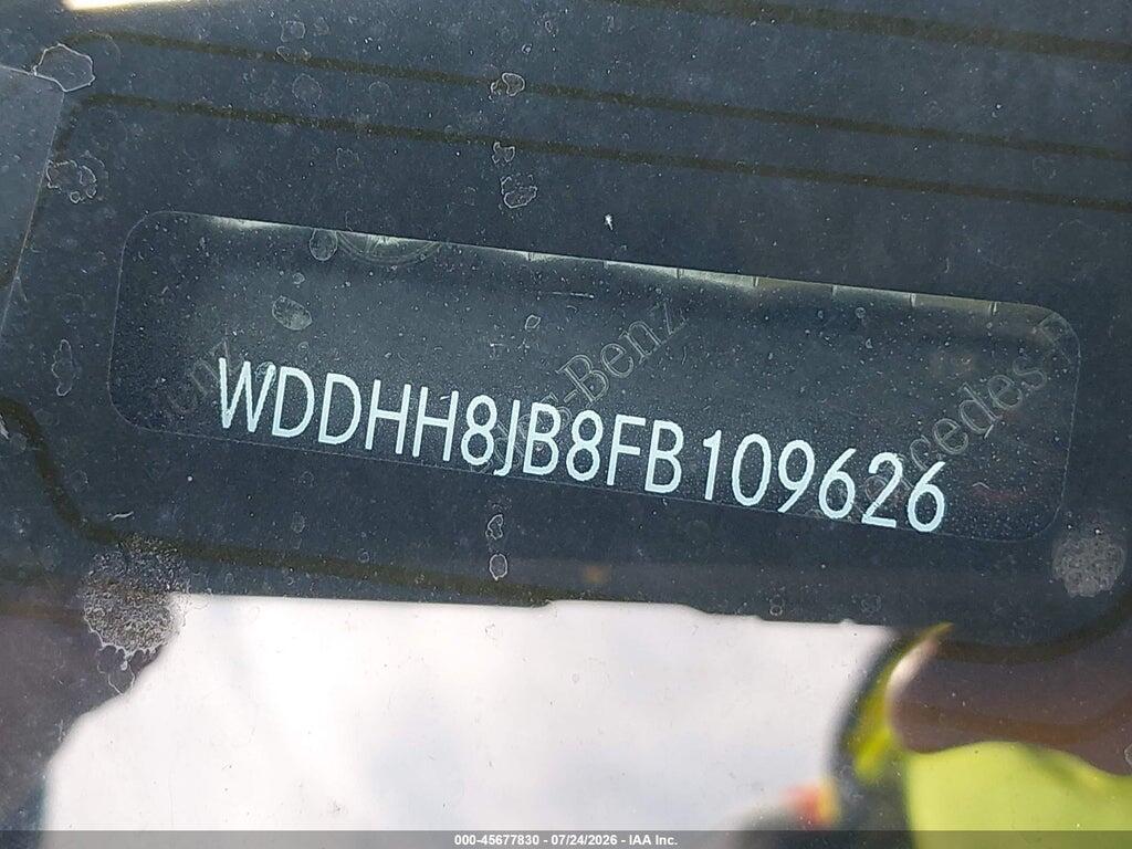 WDDHH8JB8FB109626 2015 MERCEDES-BENZ E 350 photo no. 9