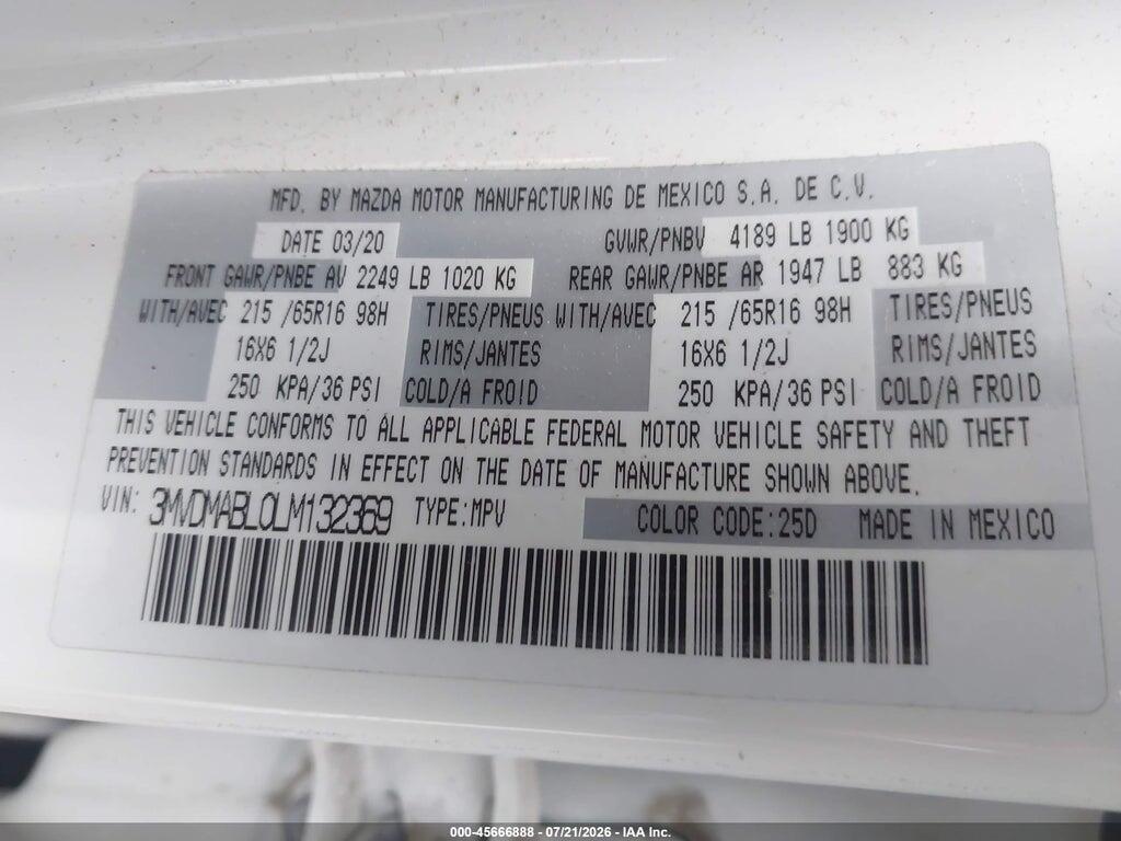 3MVDMABL0LM132369 2020 MAZDA CX-30 photo no. 9