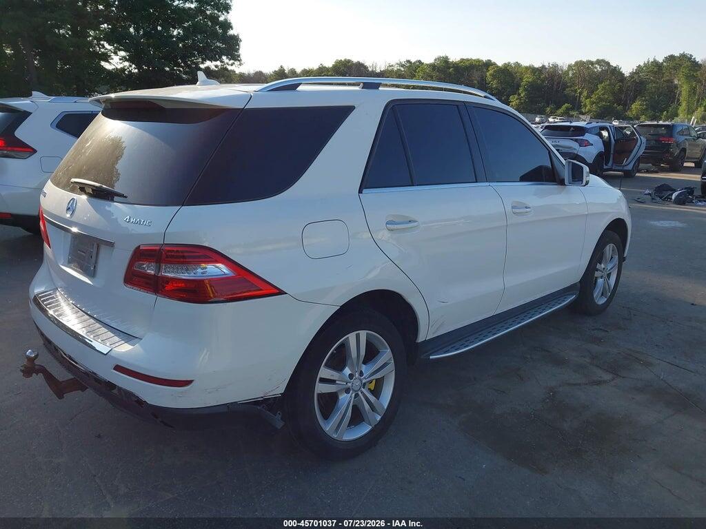 4JGDA5HB9FA547266 2015 MERCEDES-BENZ ML 350 photo no. 4