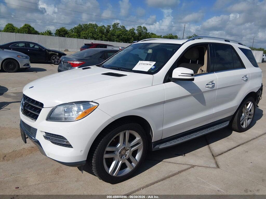 4JGDA5JB0FA443503 2015 MERCEDES-BENZ ML 350 photo no. 2