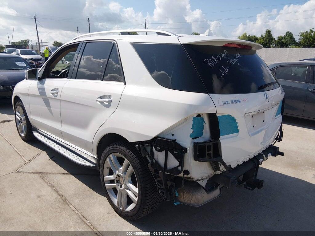 4JGDA5JB0FA443503 2015 MERCEDES-BENZ ML 350 photo no. 3
