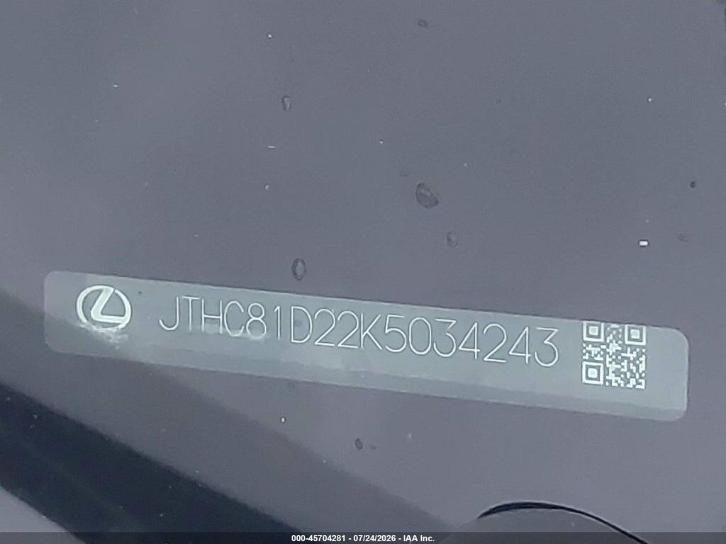 JTHC81D22K5034243 2019 LEXUS IS 300 photo no. 9