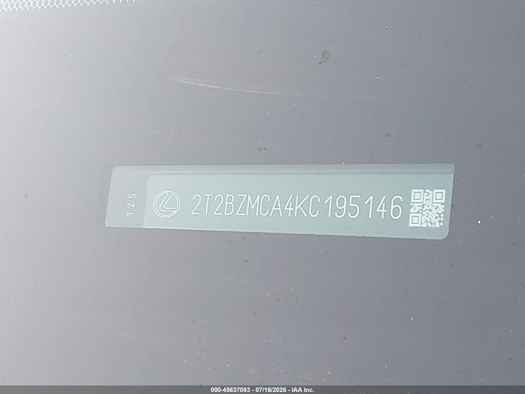 2T2BZMCA4KC195146 2019 LEXUS RX 350 photo no. 9
