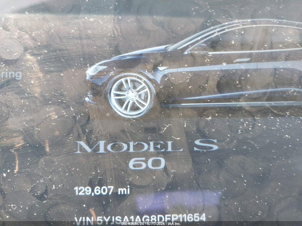 5YJSA1AG8DFP11654 2013 TESLA MODEL S photo no. 7