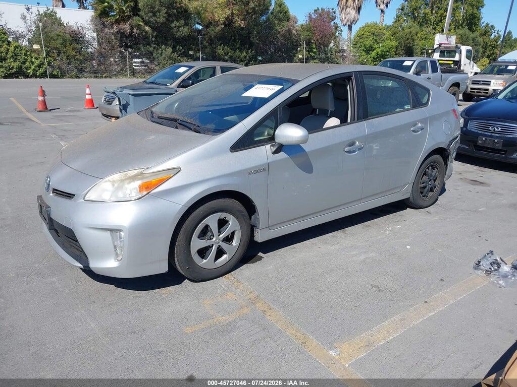 JTDKN3DU4D0343697 2013 TOYOTA PRIUS photo no. 2