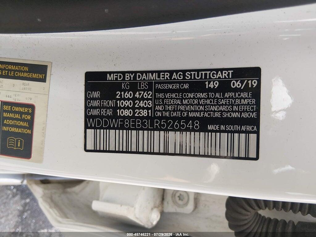 WDDWF8EB3LR526548 2020 MERCEDES-BENZ C 300 photo no. 9