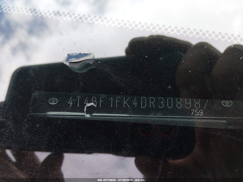 4T4BF1FK4DR308987 2013 TOYOTA CAMRY photo no. 9