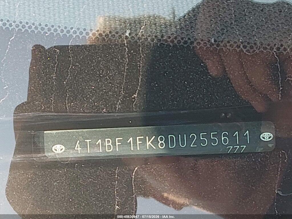 4T1BF1FK8DU255611 2013 TOYOTA CAMRY photo no. 9