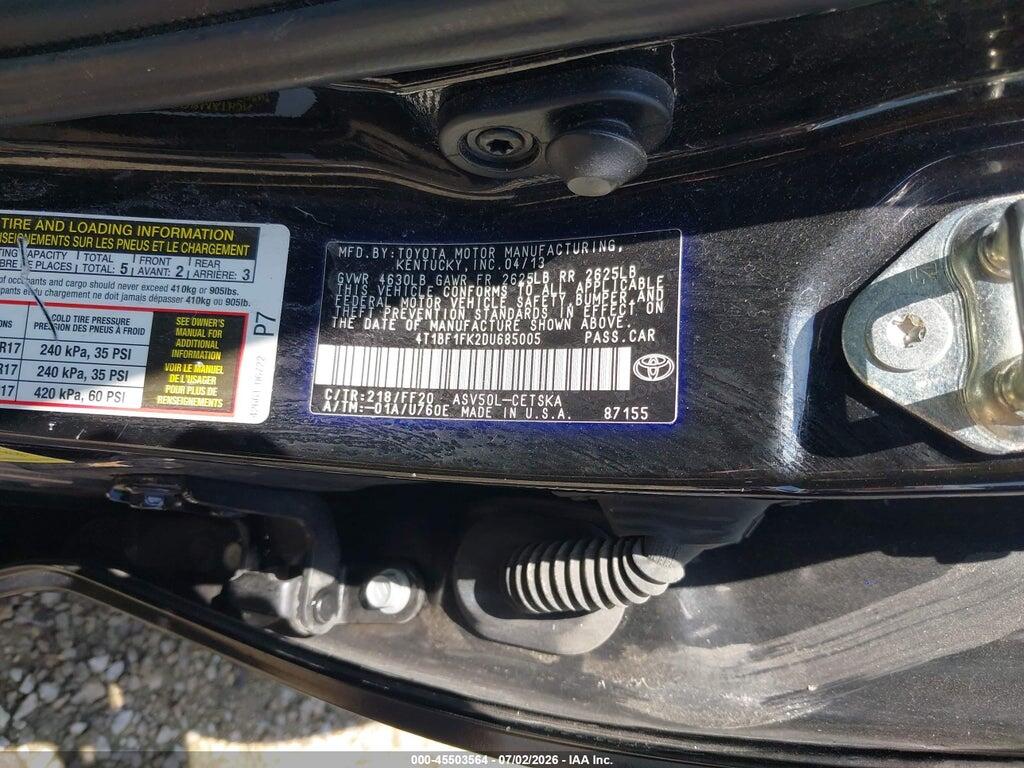 4T1BF1FK2DU685005 2013 TOYOTA CAMRY photo no. 9