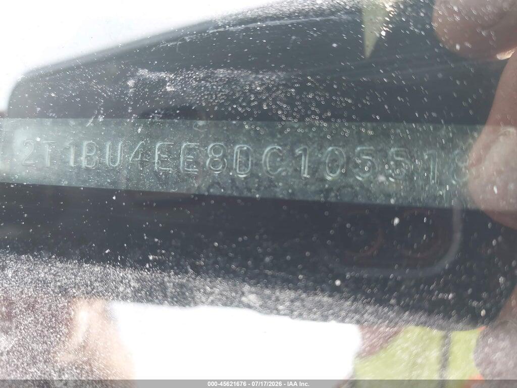 2T1BU4EE8DC105518 2013 TOYOTA COROLLA photo no. 9