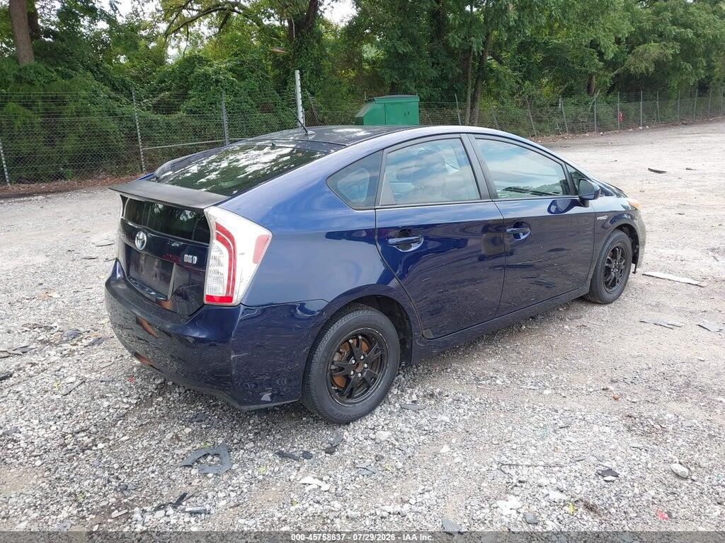 JTDKN3DU4D0338578 2013 TOYOTA PRIUS photo no. 4