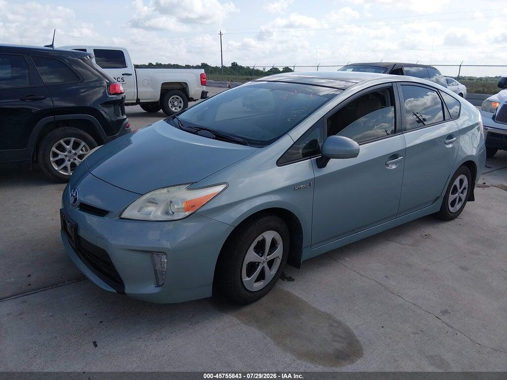 JTDKN3DU2D5627624 2013 TOYOTA PRIUS photo no. 2