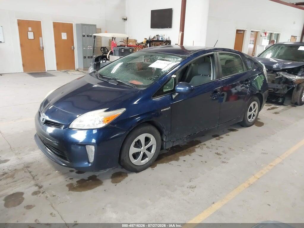 JTDKN3DU2D1727276 2013 TOYOTA PRIUS photo no. 2