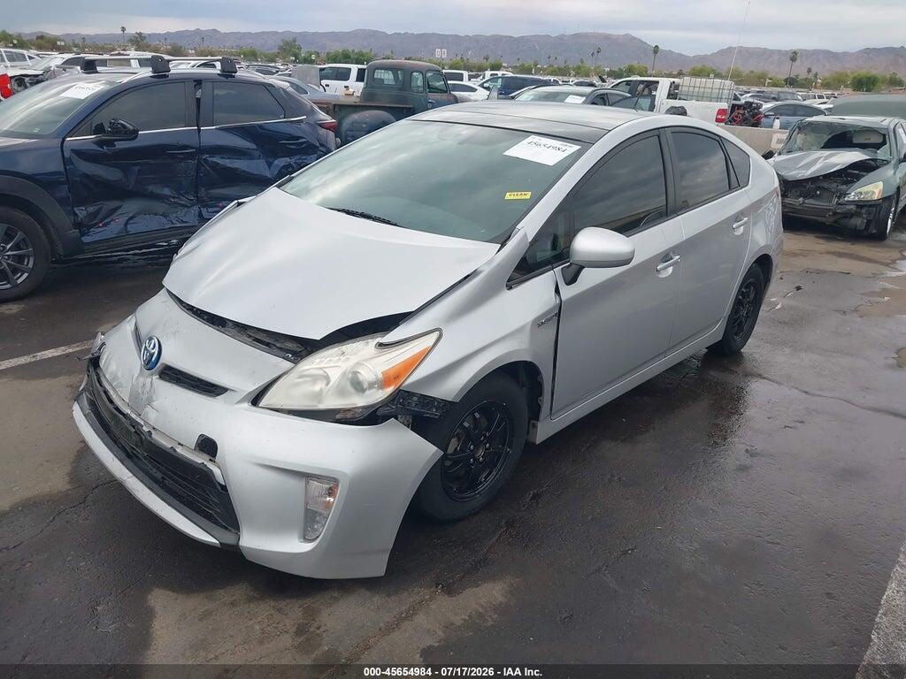 JTDKN3DU8D5640037 2013 TOYOTA PRIUS photo no. 2