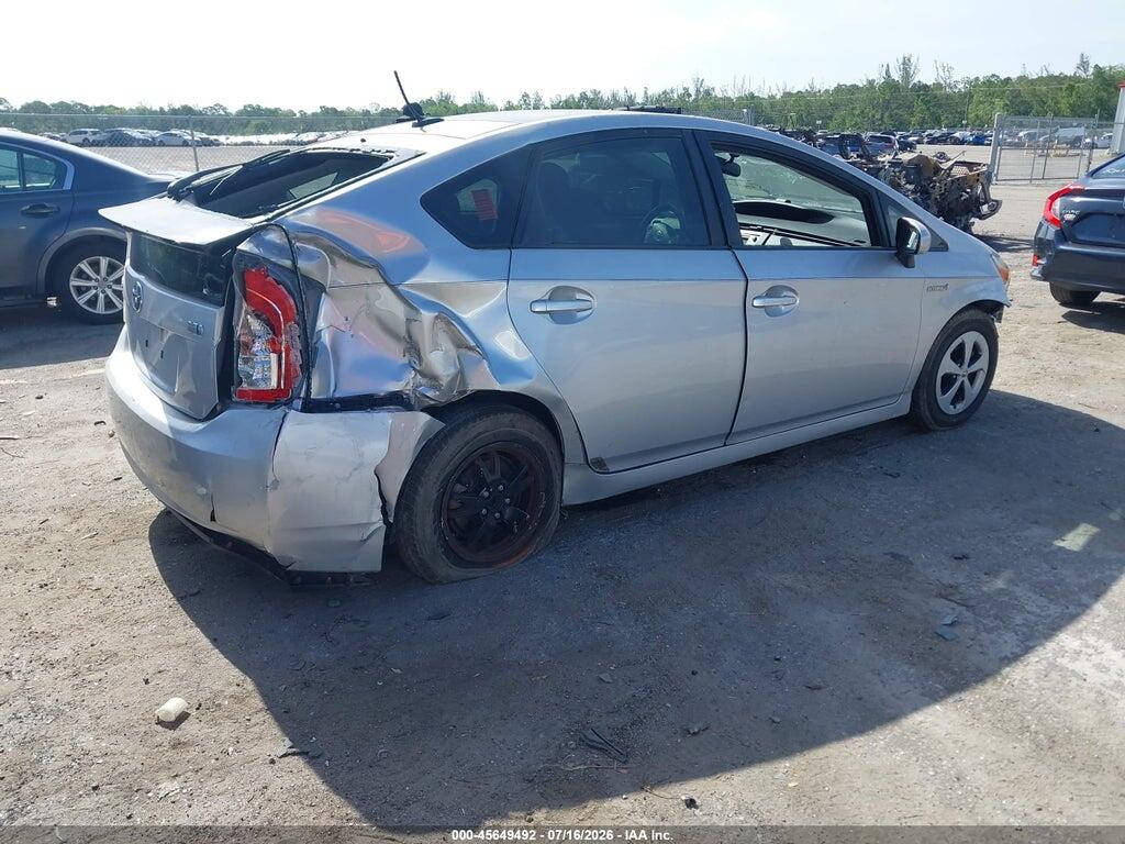 JTDKN3DU2D5590106 2013 TOYOTA PRIUS photo no. 4
