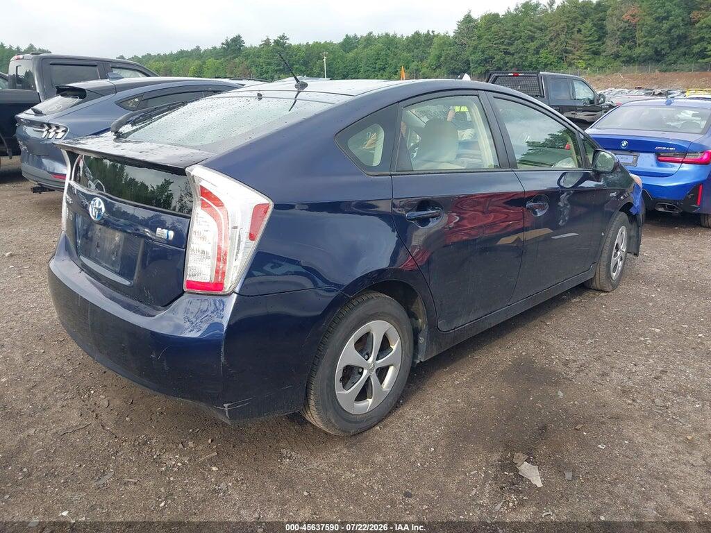 JTDKN3DU9D0351343 2013 TOYOTA PRIUS photo no. 4
