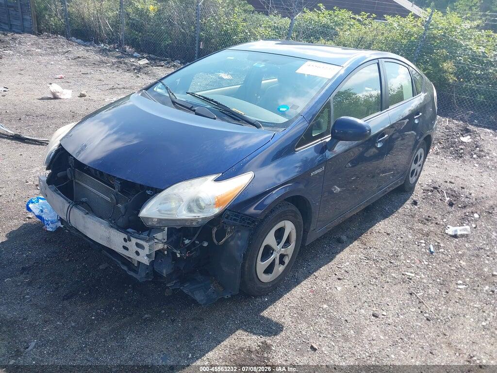 JTDKN3DU2D1732347 2013 TOYOTA PRIUS photo no. 2