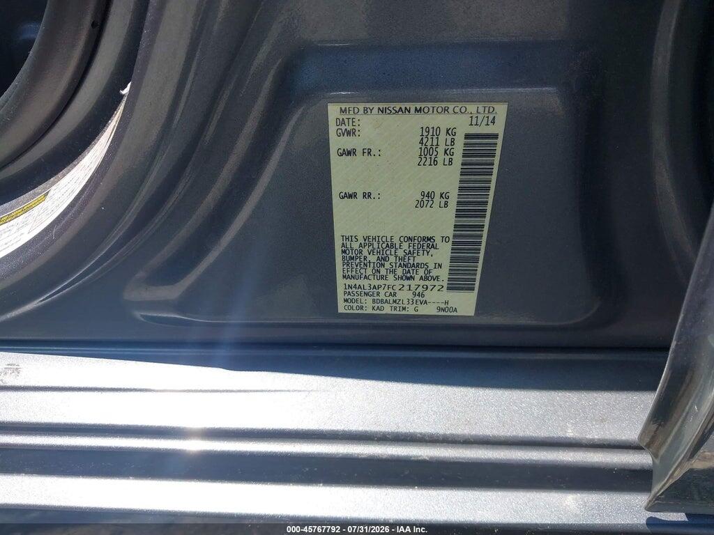 1N4AL3AP7FC217972 2015 NISSAN ALTIMA photo no. 9