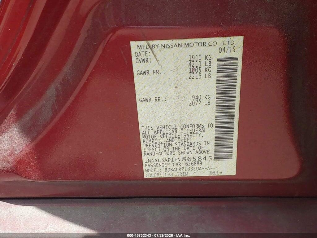 1N4AL3AP1FN865845 2015 NISSAN ALTIMA photo no. 9