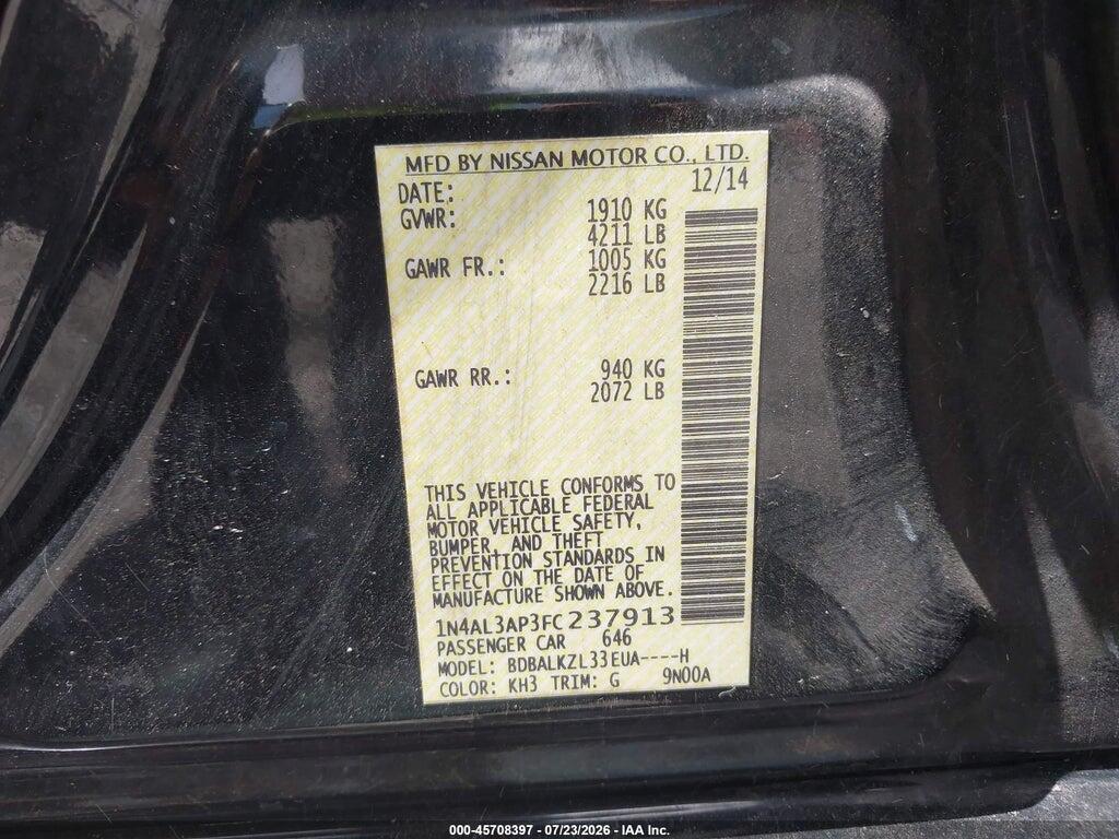 1N4AL3AP3FC237913 2015 NISSAN ALTIMA photo no. 9
