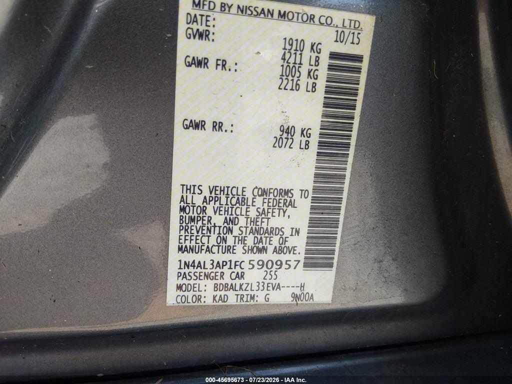 1N4AL3AP1FC590957 2015 NISSAN ALTIMA photo no. 9