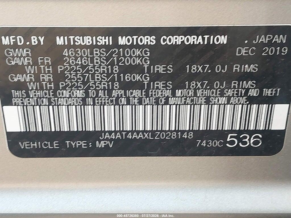 JA4AT4AAXLZ028148 2020 MITSUBISHI ECLIPSE CROSS photo no. 9