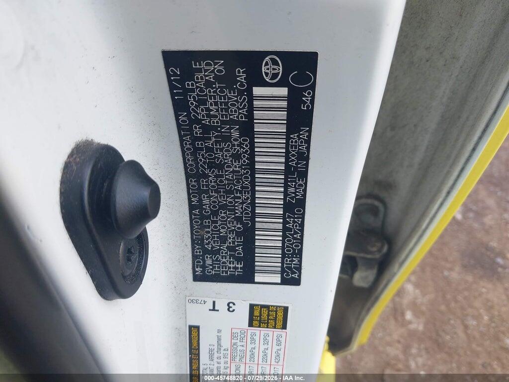 JTDZN3EUXD3199360 2013 TOYOTA PRIUS V photo no. 9